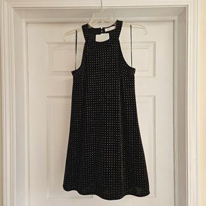 Candie's Black Dress with Multi Color Sparkles, M, Christmas